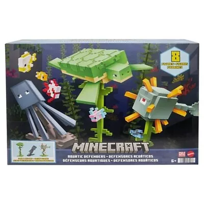 Mattel MTTHHK88 Mine Craft - Aquatic Defenders Figure - 3 Piece • $32.99