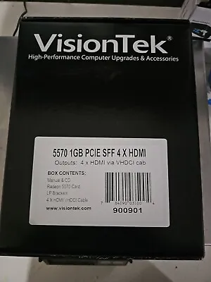 Visiontek Radeon HD 5570 Graphic Card - 650 MHz Core - 1 GB DDR3 SDRAM - PCI • $115