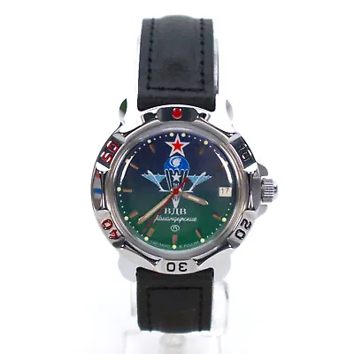 VOSTOK KOMANDIRSKIE 2414 811021 RUSSIAN Mechanical Military Watch • $63.90