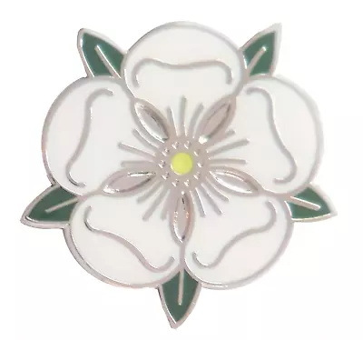 Yorkshire White Rose Pin Badge • £6.25