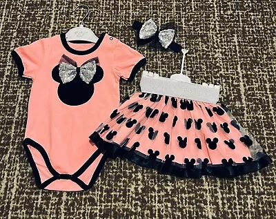 1⭐ High Quality Baby Girl Clothing Set - Bodysuit / Dress / Headband  • £25