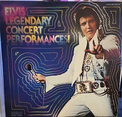 Elvis Presley - Legendary Concert Performances - Rare Rca Stereo 2 Lp Set! • $9.87