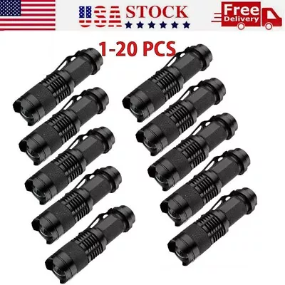 1-20X Tactical LED Flashlight Military Grade Torch Small Ultra Bright Light Lamp • $5.99