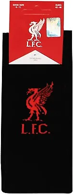 £4.95 • Buy Liverpool FC Official Size 8 - 11 Mens Adult Black Socks Badge Crest