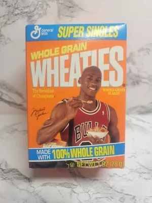 Michael Jordan Vintage 1990's Mini Wheaties General Mills Cereal Box Sealed • $10.95