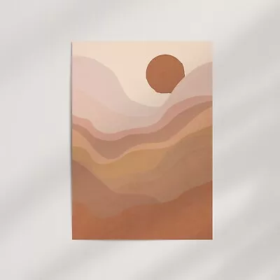 Desolation (Desert Sun) Premium Wall Art Poster Print - Minimalist Home Decor • $114.95