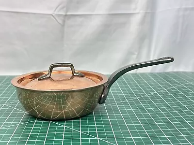 Matfer Bourgeat Copper Flared Saute Pan With Lid 6 1/4 (1) • $350