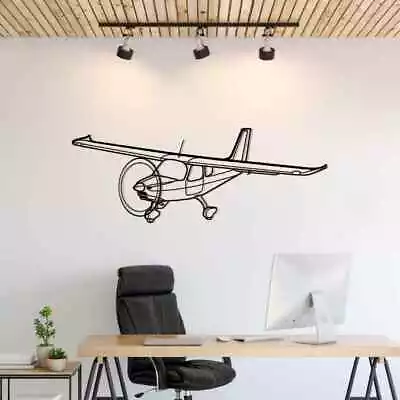 Wall Art Home Decor 3D Acrylic Metal Plane Aircraft USA Silhouette High Wing • $87.99