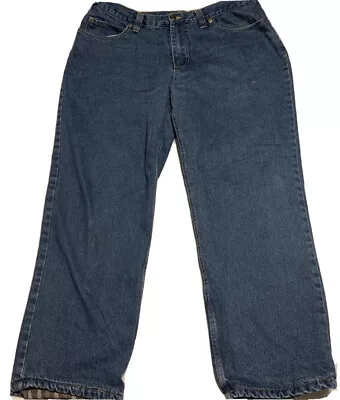 Guide Gear Men's Flannel Lined Blue Jeans 40x29 Regular Fit Motorcycle Wear Warm • $14.99