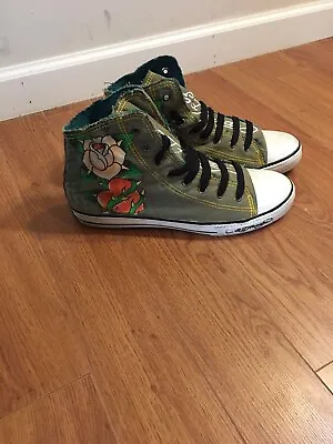 Don Ed Hardy Men's Style  High Top No Sneaker Shoes Sz 10 • $30