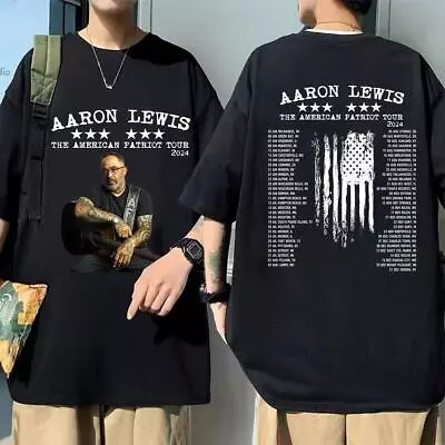 Aaron Lewis The American Patriot Tour 2024 Shirt  Aaron Lewis 2024 Concert Shirt • $25.99