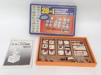 Vintage Science Fair 20 In 1 Electronic Modular Experiment Kit Circuitry Boxed • £9.99