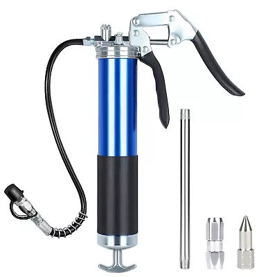 Mini Pistol Grip Manual Grease Gun With Grease & Coupler (8000 PSI) Flex Hose • $33.39