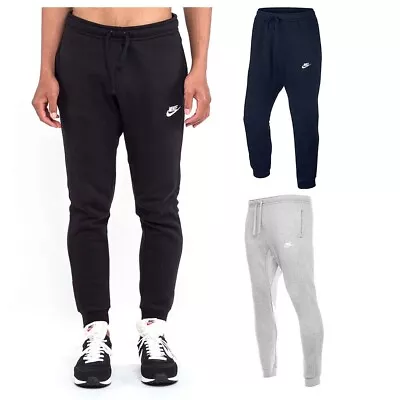 Nike Men's Sweatpants Athletic Wear Ribbed Cuff Drawstring Fitness Fleece Jogger • $38.88