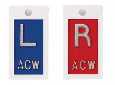 $35 • Buy Plastic X-Ray Markers - Blue/Red, Left/Right Set 5/8 , Personalized