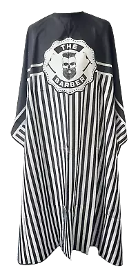 £8.99 • Buy XL Pro Barber Gown Kobe Hairdressing Hair Salon Cutting Cape Black Skull Apron