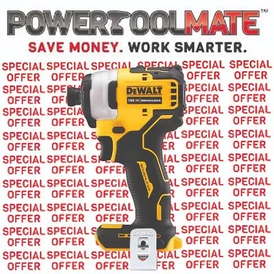 DeWalt DCF809N 18V XR Brushless 1/4  Impact Driver (Body Only) • £59.99