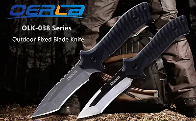 Oerla TAC OLK-038 Series Fixed Blade Knife With G10 Handle And Kydex Sheath • $44.75