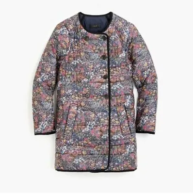 J.CREW Reversible Puffer Jacket In Liberty Floral Eco-Friendly Primaloft XS NWT • $169.99