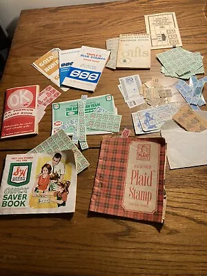 Lot Of Vintage S & H GREEN MACDONALD PLAID OK TRIPLE-S BLUE MORE Books & Stamps • $25