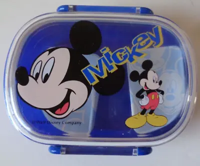 Mickey Mouse Bento Lunch Box Walt Disney Co Pachin Seal Case 2 Dividers Japan • £4.82