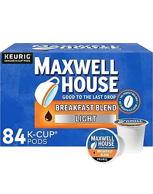 Maxwell House Breakfast Blend Light Roast K-Cup Coffee Pods (84 Ct Box) • $38
