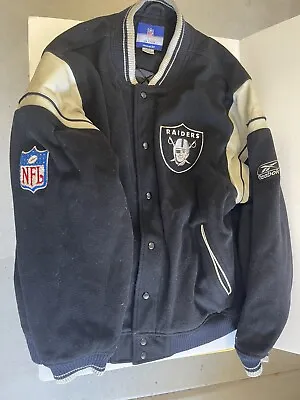 Reebok Oakland Raiders On Field Team Apparel Jacket Size Large L • $5.50