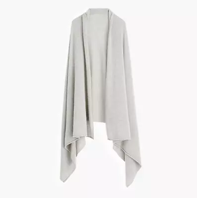 NWT-One Size-J.Crew Oversized Cashmere Wrap - HTHR GREY • $198