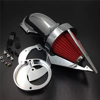 $97.19 • Buy Triangle Air Cleaner Kits Intake For Yamaha V-Star 650 All Year 1986-2012 CHROME