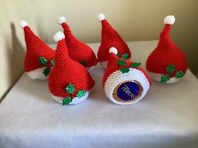 £3 • Buy Hand Knitted Santa Hat Chocolate Orange Or Bath Bomb Cover