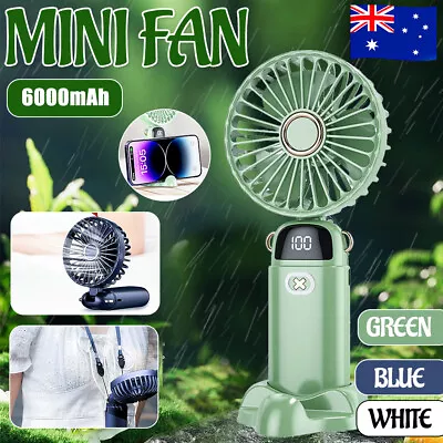 Portable Mini Hand Held Small Folding Desk Fans Cooler Cooling-USB Rechargeable • $16