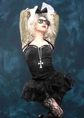 Womens 80s Madonna Style Wild Child Costume • £49.99