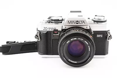 [NEAR MINT] MINOLTA X-700 Silver Body 35mm Film Camera MD 50mm F/1.7 Lens JAPAN# • $158.99