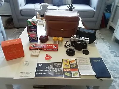 £59.99 • Buy Vintage Ricoh 500G Rangefinder 35mm Film Camera. With Bag, Film & Accessories 