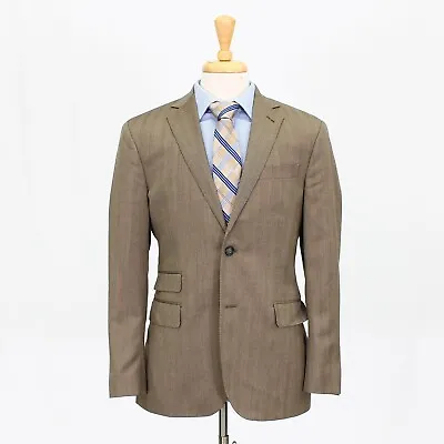 Michael Bastian 40R Brown Sport Coat Blazer Jacket HB 2B Wool • $199.99