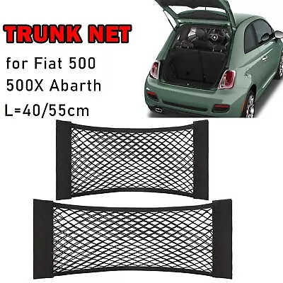 2 Rear Trunk Envelope Style Mesh Cargo Net For FIAT 500 500c Abarth 595 695 500X • £10.99