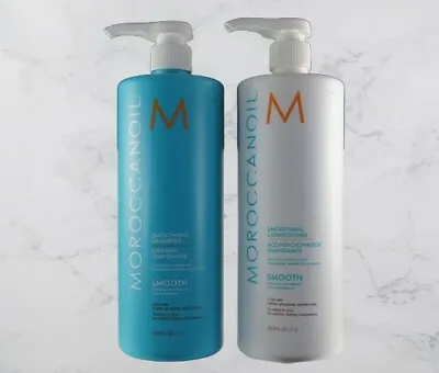 New Moroccanoil Smoothing Shampoo And Conditioner 33.8 Oz / 1 L Combo Set • $122.50