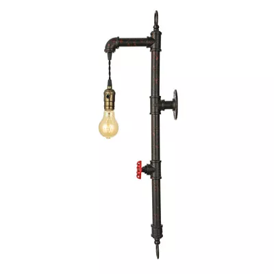 Antique Style Wall Mount Lighting Fixture Water Pipe Steampunk Wall Sconce Lamp • $59.99