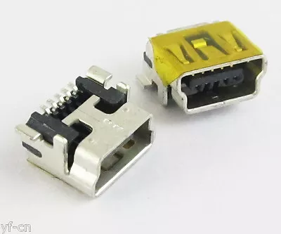 100pcs B Type Mini 5pin USB Female Jack SMT Socket Connector For Cell Phones • $34.19