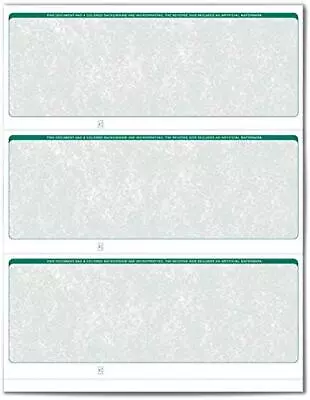 ValueChex - 1500 Blank Business Standard Checks - Green Classic - 500 Sheets ... • $44.40