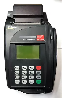 Verifone Eclipse Quartet Telecheck Credit Card Terminal DC 12V  P100-002-03 • $29.95