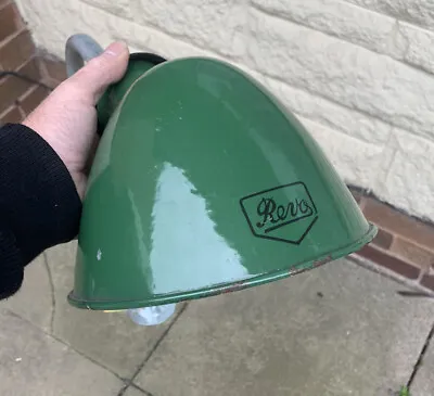 £125 • Buy Vintage Revo Wall Light Green Enamel Shade Industrial
