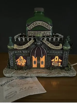 Hawthorne Village The Munsters Vita-Moan Pharmacy Halloween Building 2005 COA • $30