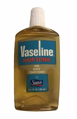 1) VASELINE HAIR TONIC & SCALP CONDITIONER 5.5oz PLASTIC BOTTLE FULL VIEW IMAGES • $42.99