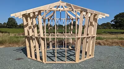 Glamping Pod Garden Office Framework   4.0m (Wide At The Base) X 3.185m (H) • £2352