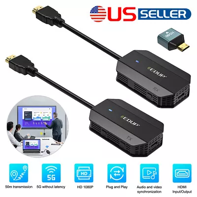 5G 4K Wireless HDMI Video Transmitter&Receiver Extender Display For TV Stick 50m • $51.99