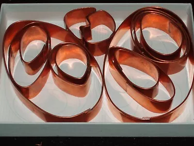 Vintage MARTHA STEWART By MAIL Easter EGGS Copper Cookie Cutters 13 Pieces NIB • $450