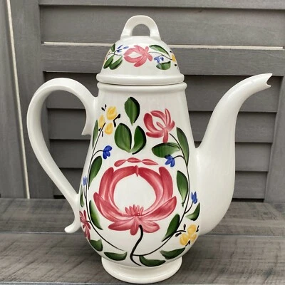 £78.95 • Buy Portmeirion Welsh Dresser 2.75 Pint Tall Coffee Pot By Angharad Menna 1992