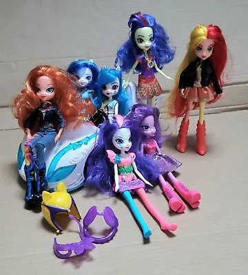 £17.99 • Buy My Little Pony 7 Equestria Girls Dolls & Car Includes Rare Indigo Zap Doll