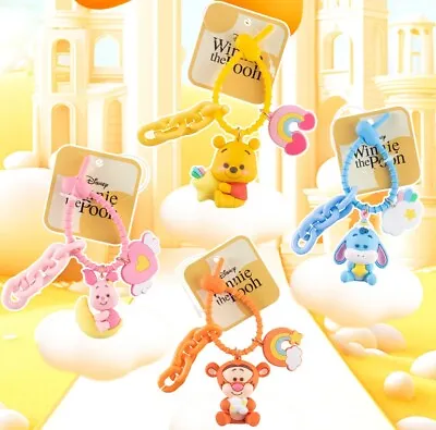 HOT Disney Winnie The Pooh And Friends 3D PVC Bags Hanger Pendant Keychains • £5.99